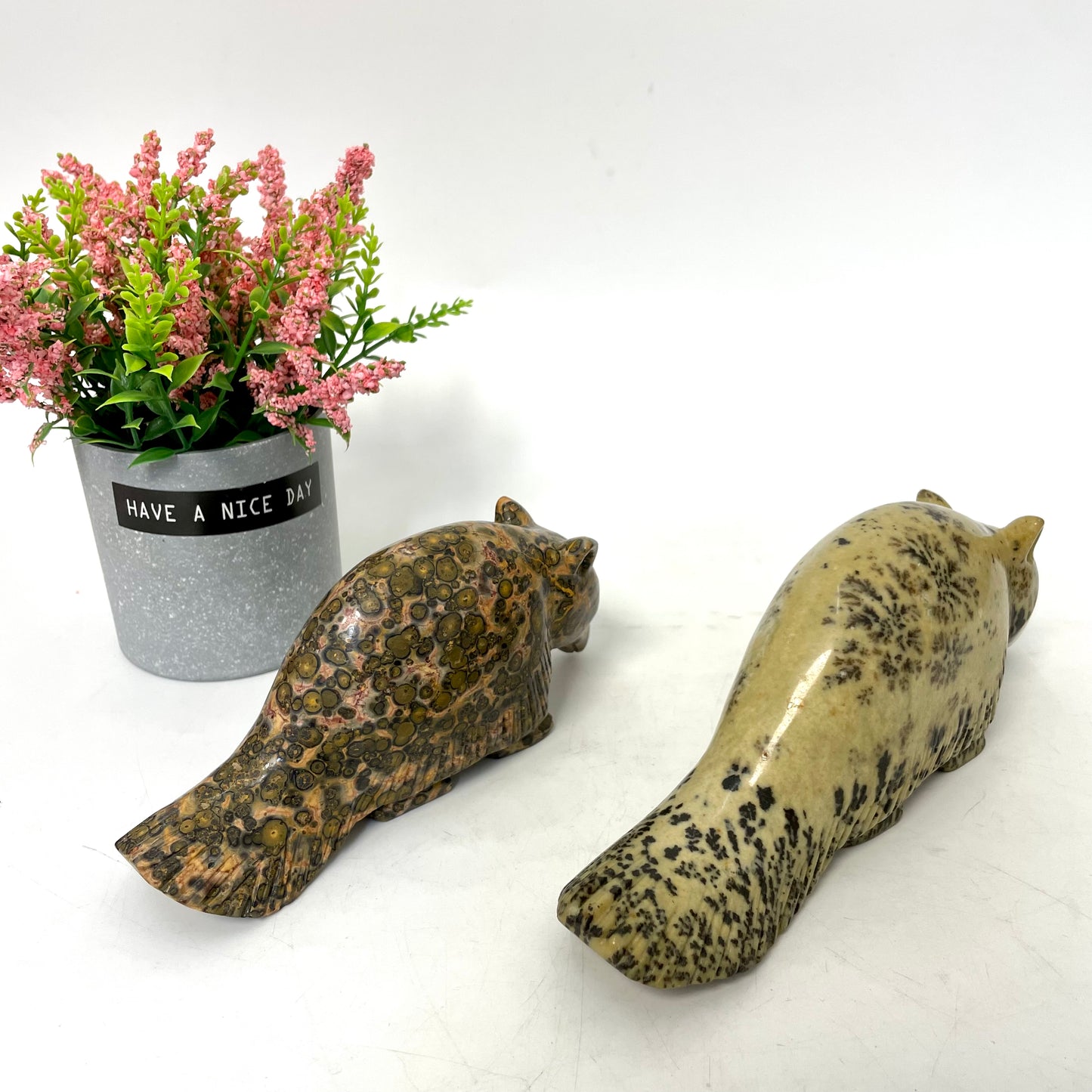 1 Count Leopard Skin Jasper Tapir Crystal Carving Healing Stones Natural Stone Chakra Balancing Reiki Home Office Decor From IG Crystal