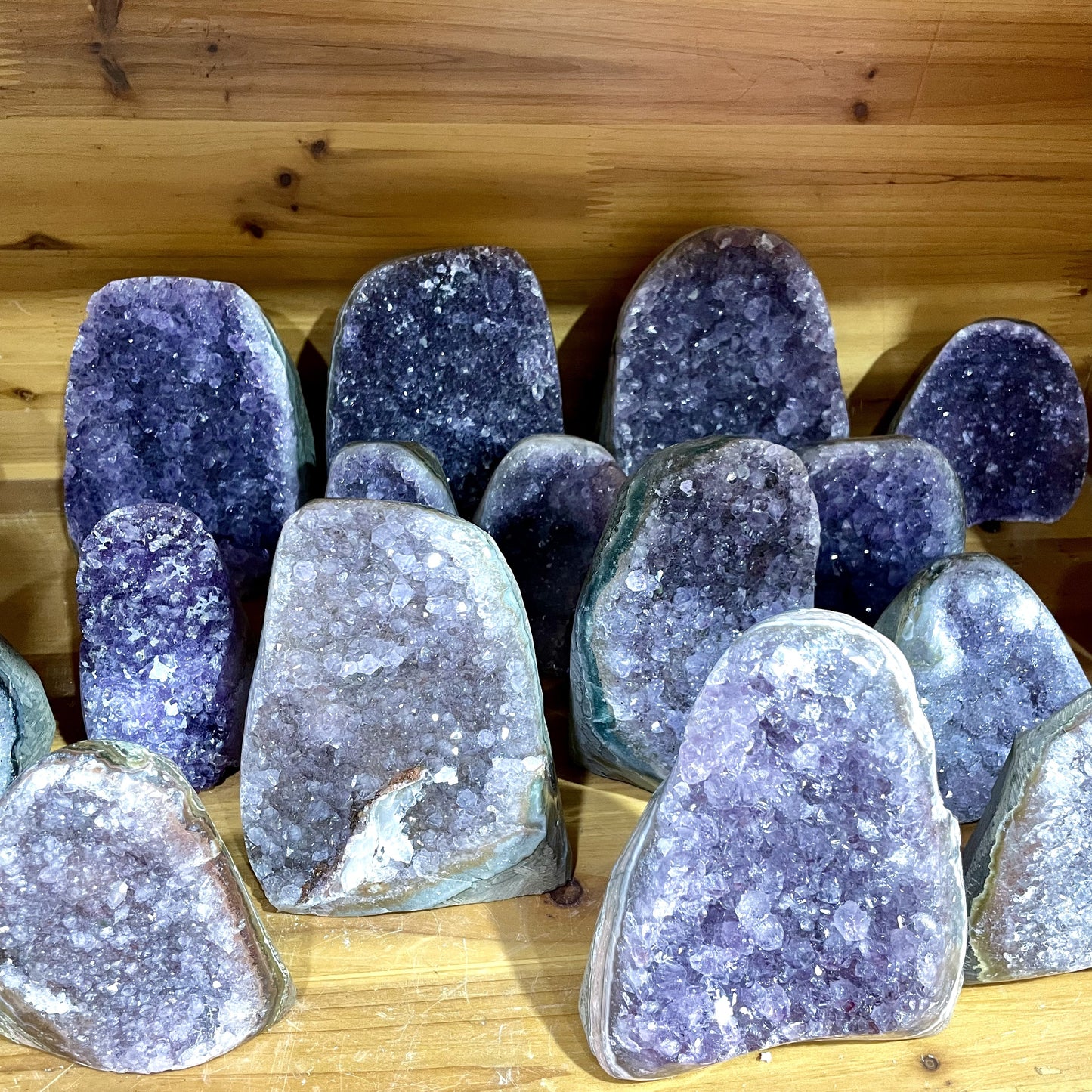 Natural Amethyst Geode Cave Healing Crystal Stones Rock Cluster Druzy From IG Crystal