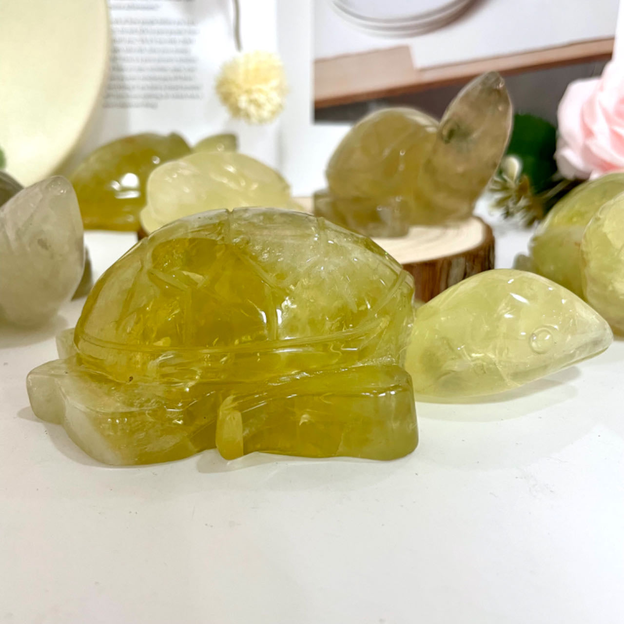 Yellow Crystal Turtle High Quality Natural Crystals From IG Crystal