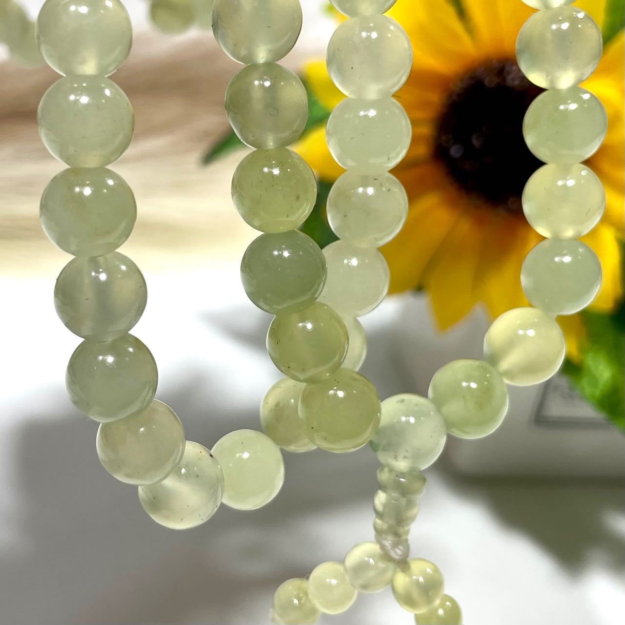 Afghanistan White Jade Necklace 8mm 10mm Natural Crystals Healing Stones Crystal Jewelry Shop Pretty Crystals From IG Crystal
