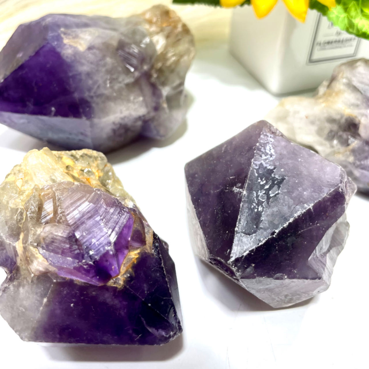Amethyst Tooth Stone Bulk - Large Raw Deep Purple Amethyst Crystal Natural Banded Amethyst Chunks Natural Crystals Healing Stones Crystal Jewelry Shop Pretty Crystals From IG Crystal