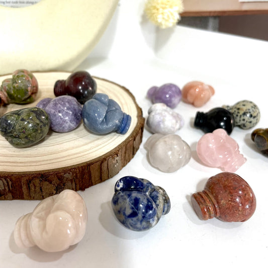 IG Crystal Boxing Gloves Crystals 5 pairs Rose Quartz Clear Quartz Amethyst Green Aventurine Sodalite Healing Stone Home decoration