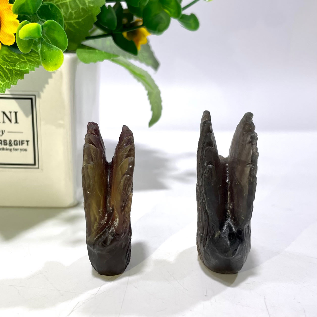 2 Counts Fluorite Swan Crystal Carving Healing Crystal Gem Reiki Healing Home Decor Crystal Jewelry Shop Pretty Crystals From IG Crystal