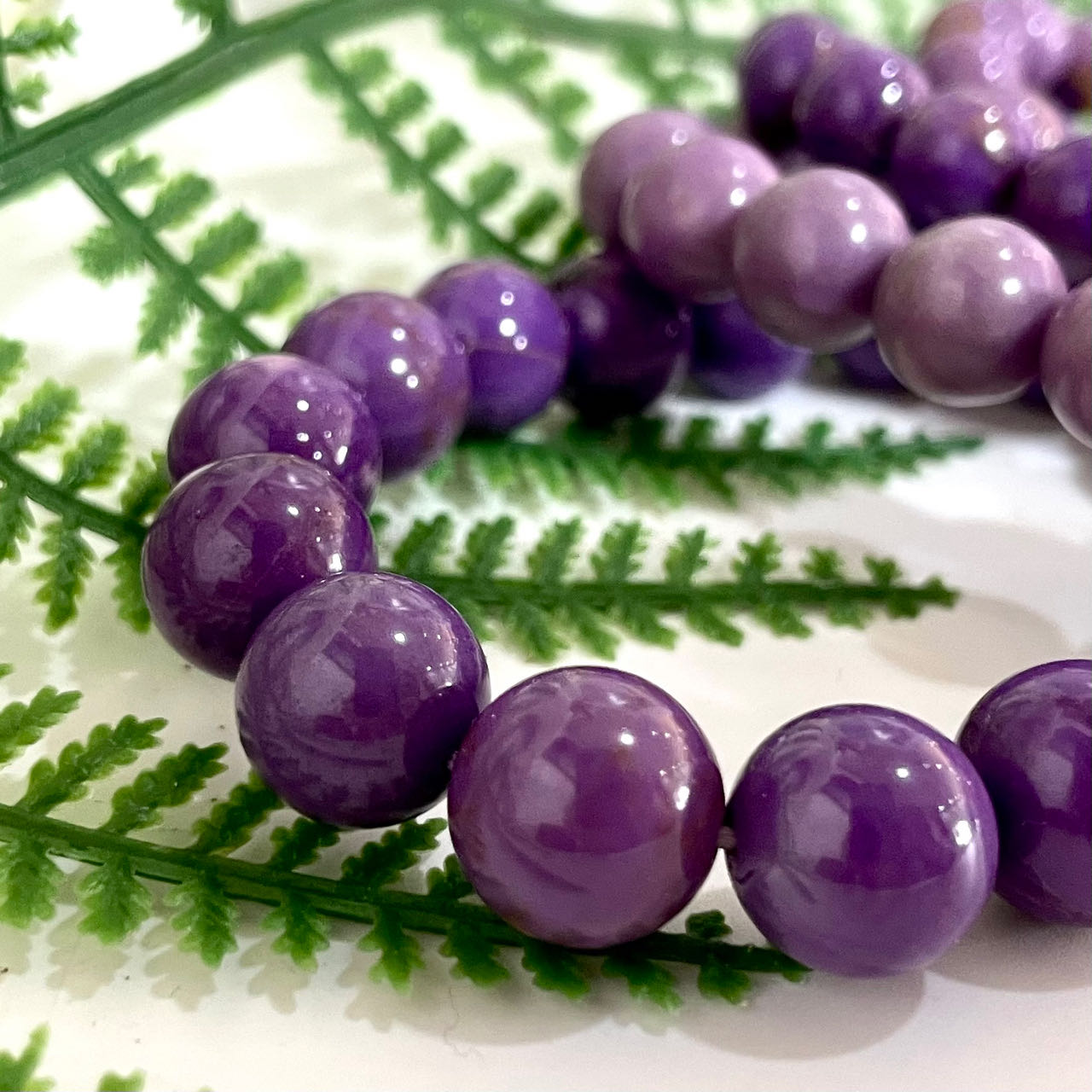 Purple Mica Bracelet 9~12mm Energy Healing Crystals Jewelry for Women DIY Bracelet From IG Crystal