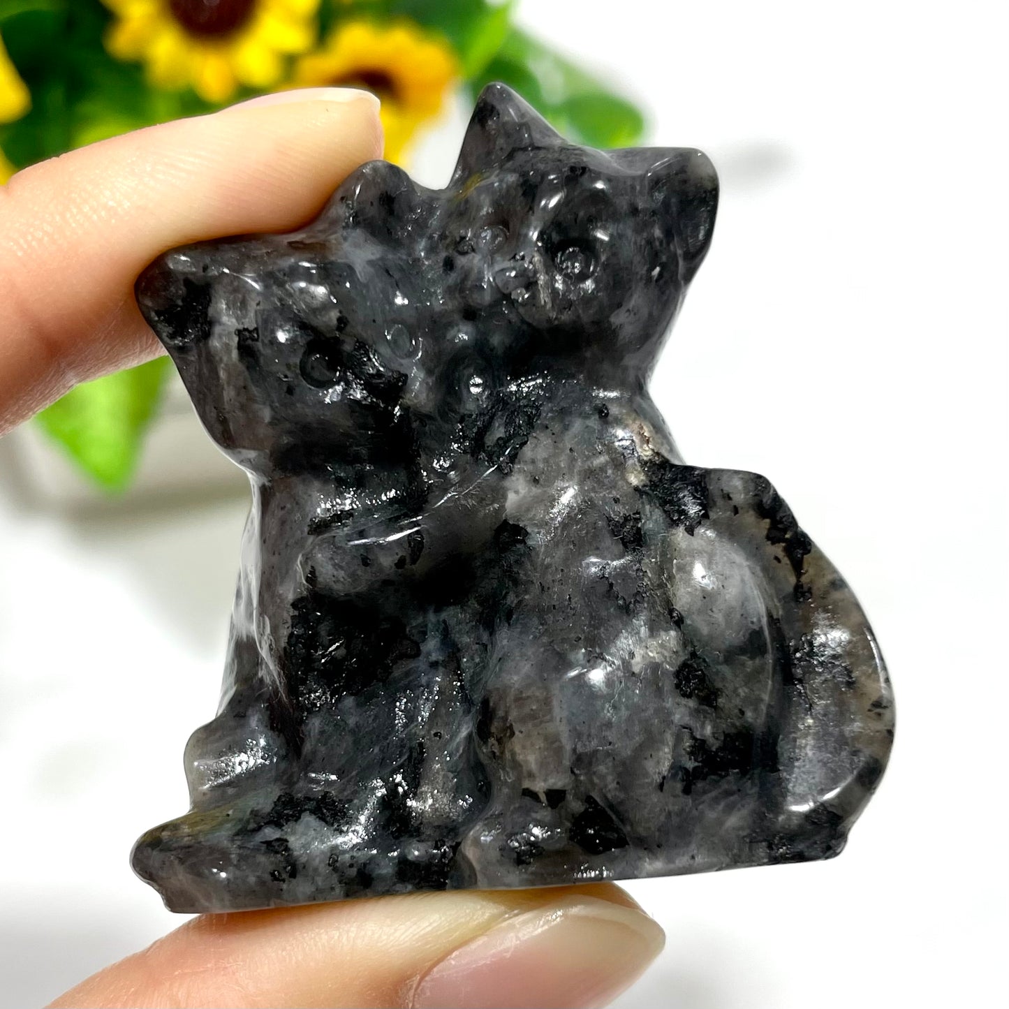 3 Counts Different Materials Embrace Cat Crystal Carving Healing Stones Natural Stone Chakra Balancing Reiki Home Office Decor From IG Crystal