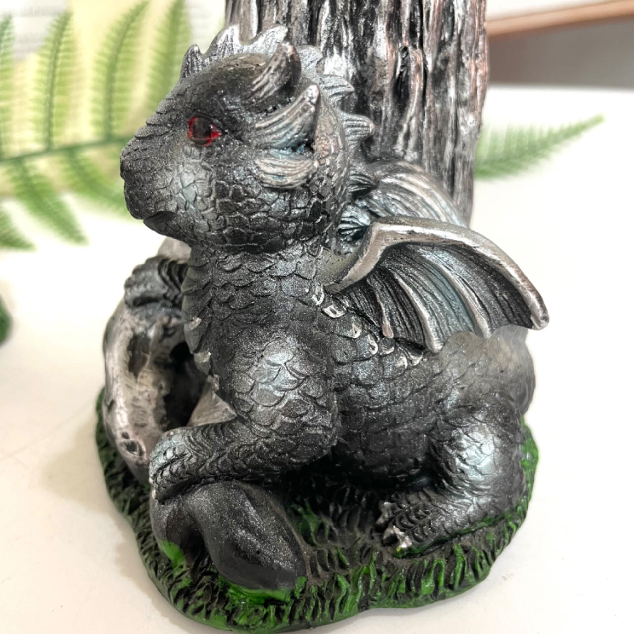 1PCS Tree Dragon Stand Black Silver Yellow Healing Stone Home Decoration For Crystal Ball From IG Crystal