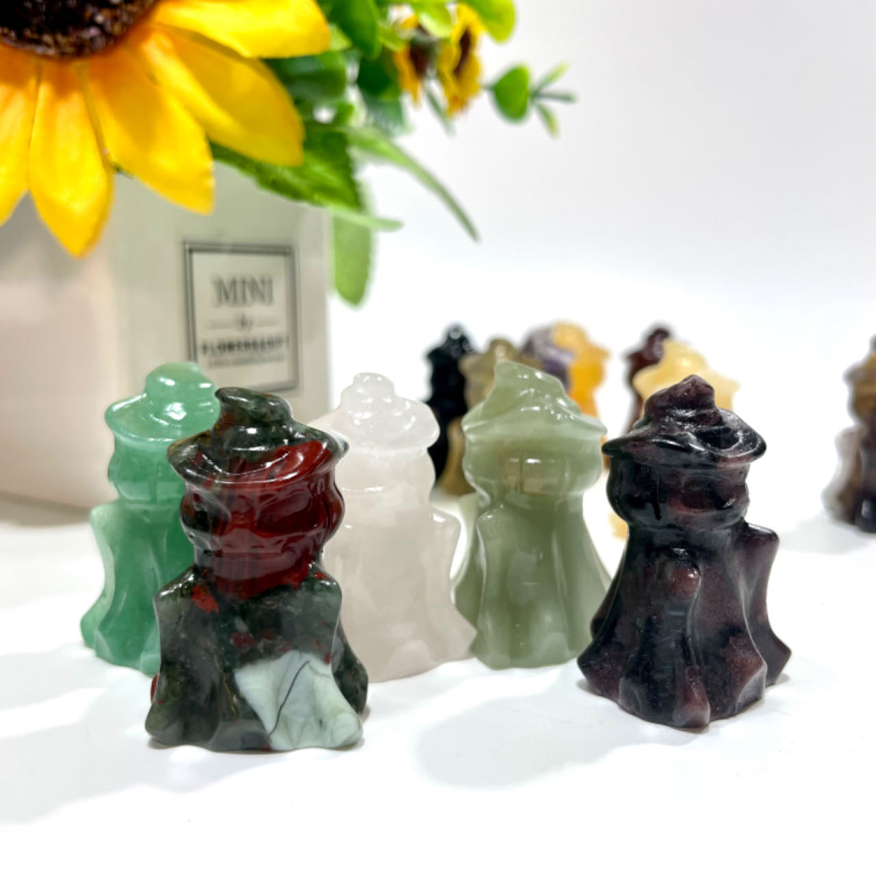 Halloween Pumpkin Ghost 15 Counts Various Materials Crystal Healing Crystal Gem Reiki Healing Home Decor Crystal Jewelry Shop Pretty Crystals From IG Crystal