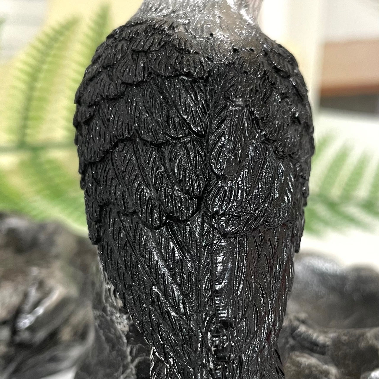 2PCS Crow Stand Black Silver Healing Stone Home Decoration For Crystal Ball From IG Crystal