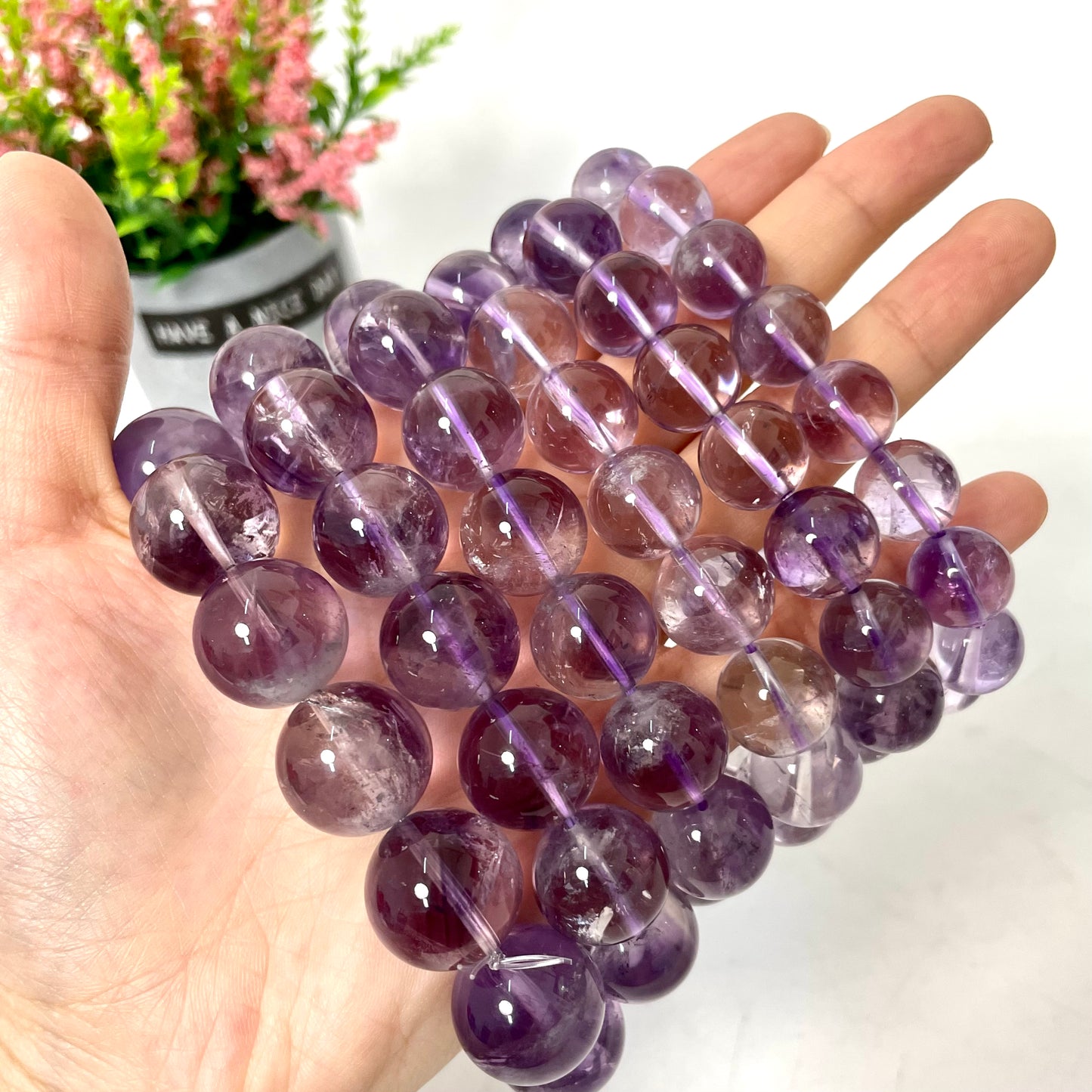 High Quality Amethyst Bracelets 12~17mm Natural Crystals Healing Crystals Bracelet for Women and Men Teens Crystal Jewelry Shop Pretty Crystals From IG Crystal