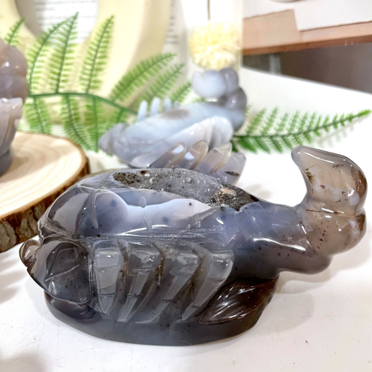 Druzy Crab Natural Raw Geode 1 Count Healing Stone Home Decoration From IG Crystal