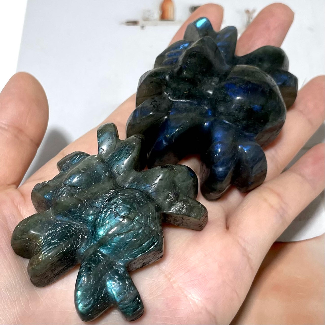 Labradorite Spider Crystal Healing Crystal Home Decoration From IG Crystal