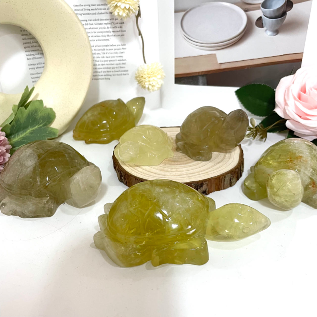 Yellow Crystal Turtle High Quality Natural Crystals From IG Crystal