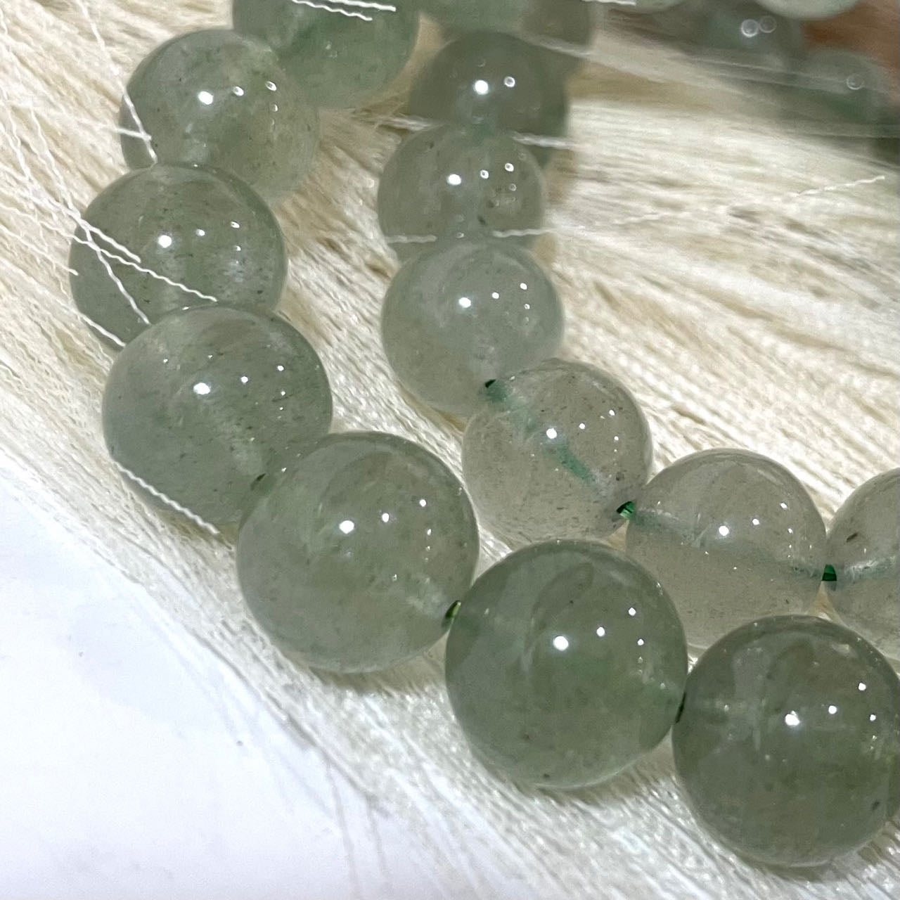 Green Strawberry Quartz 9~11mm Energy Healing Crystals Jewelry for Women DIY Bracelet From IG Crystal