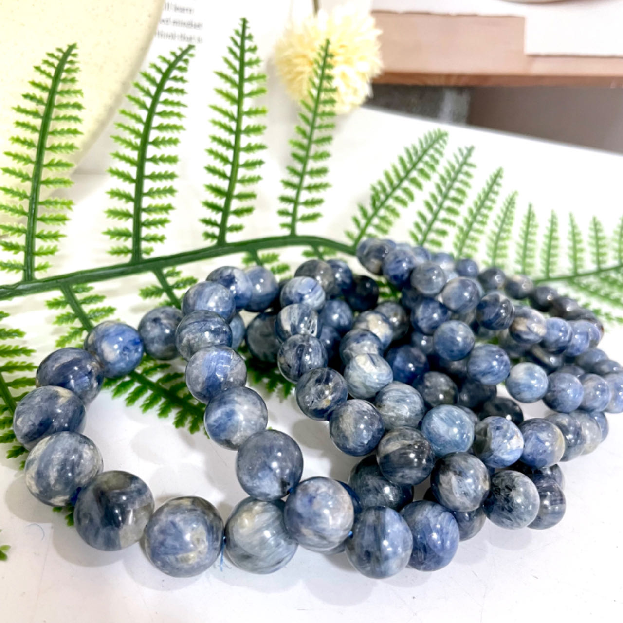Kyanite Bracelet 8~13mm Energy Healing Crystals Jewelry for Women DIY Bracelet From IG Crystal