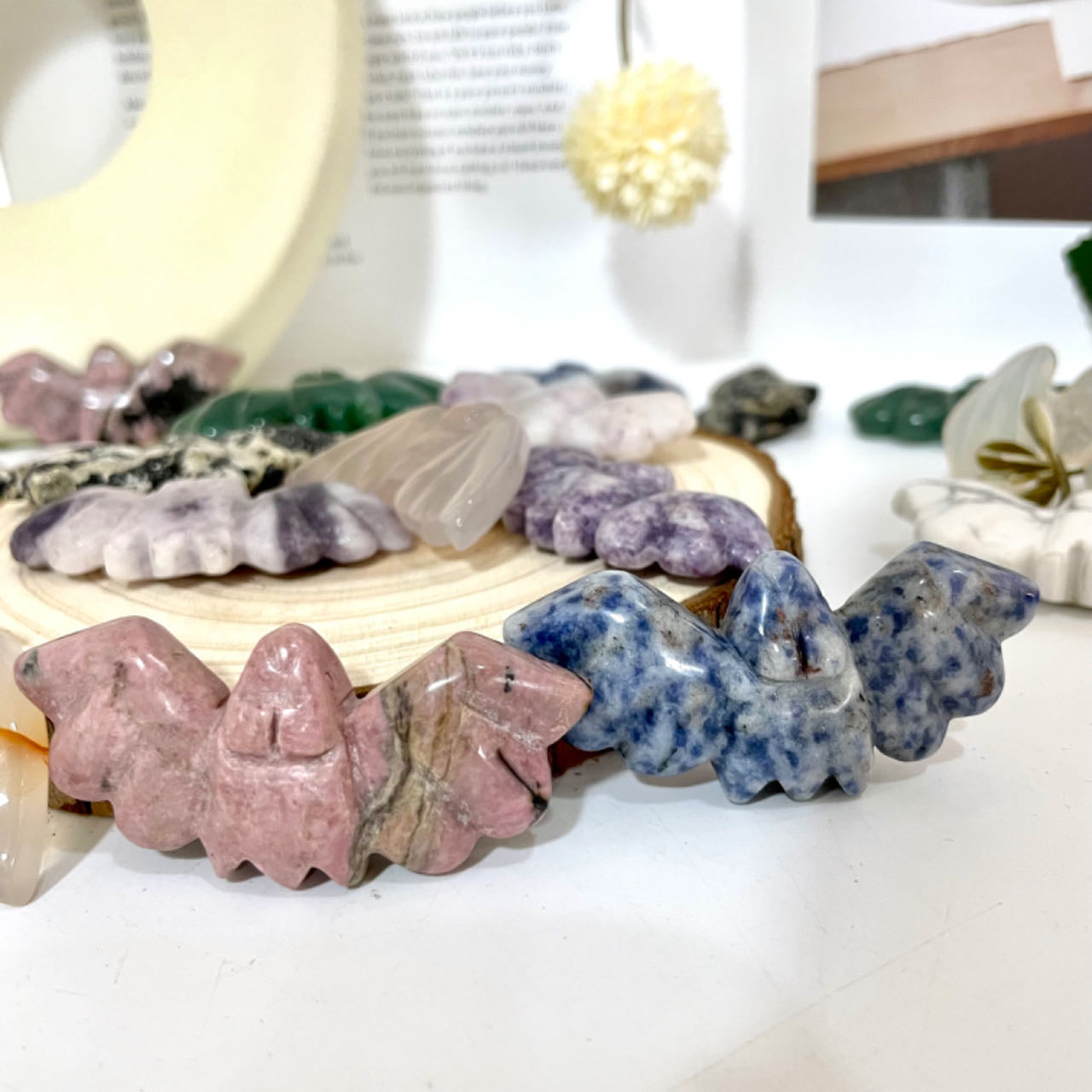 Different Maerail Bat High Quality Natural Crystals Set (Stochastic 5pc) From IG Crystal