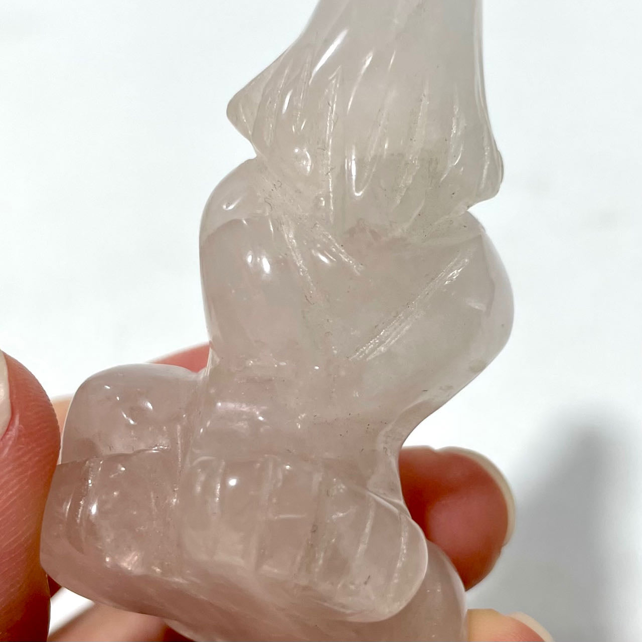 2 Counts Rose Quartz Wolf Crystal Carving Healing Crystal Gem Reiki Healing Home Decor Crystal Jewelry Shop Pretty Crystals From IG Crystal