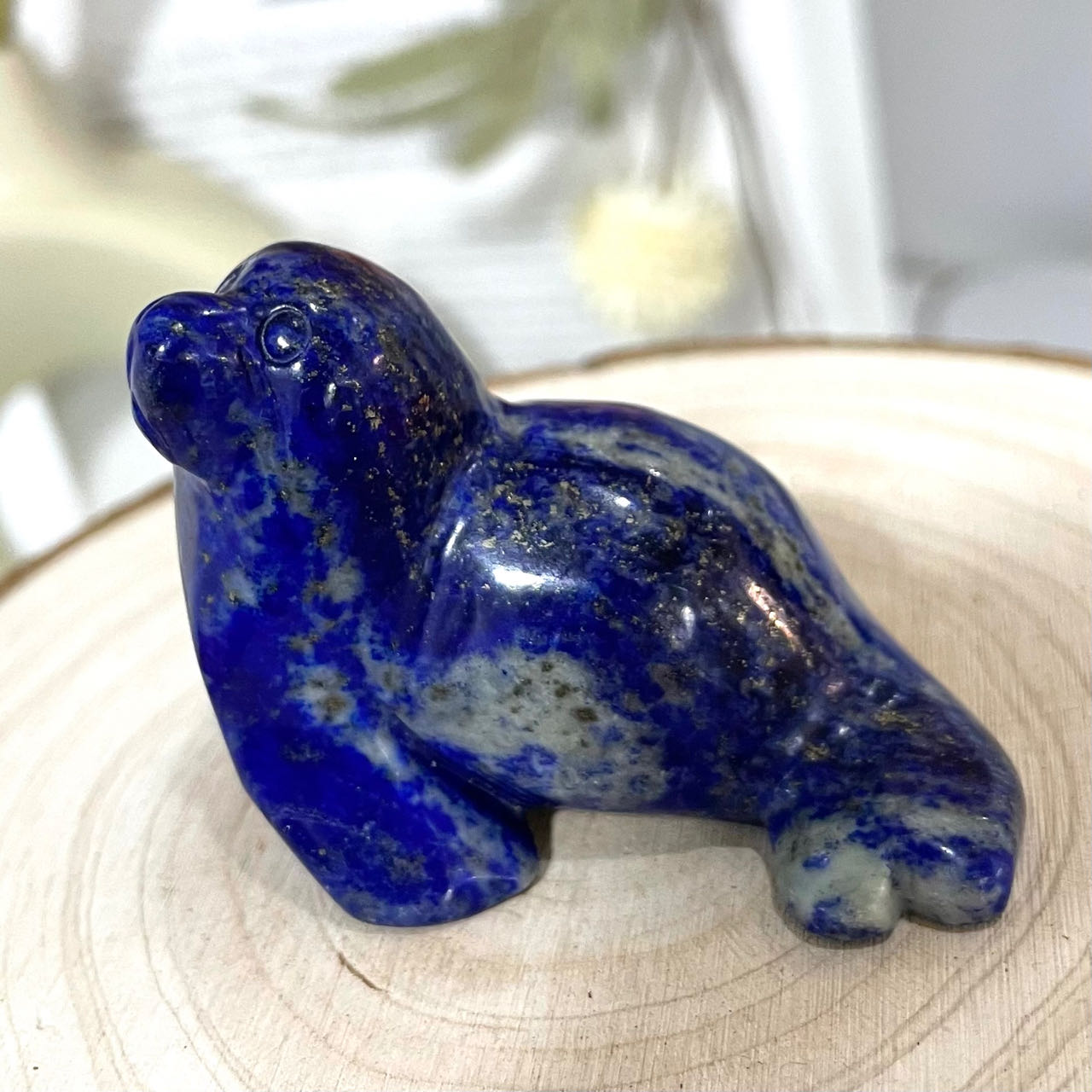 Lazurite Animals Dinosaur Dog Bear Turtle Fish Owl Dolphin Frog Seal Healing Stone From IG Crystal