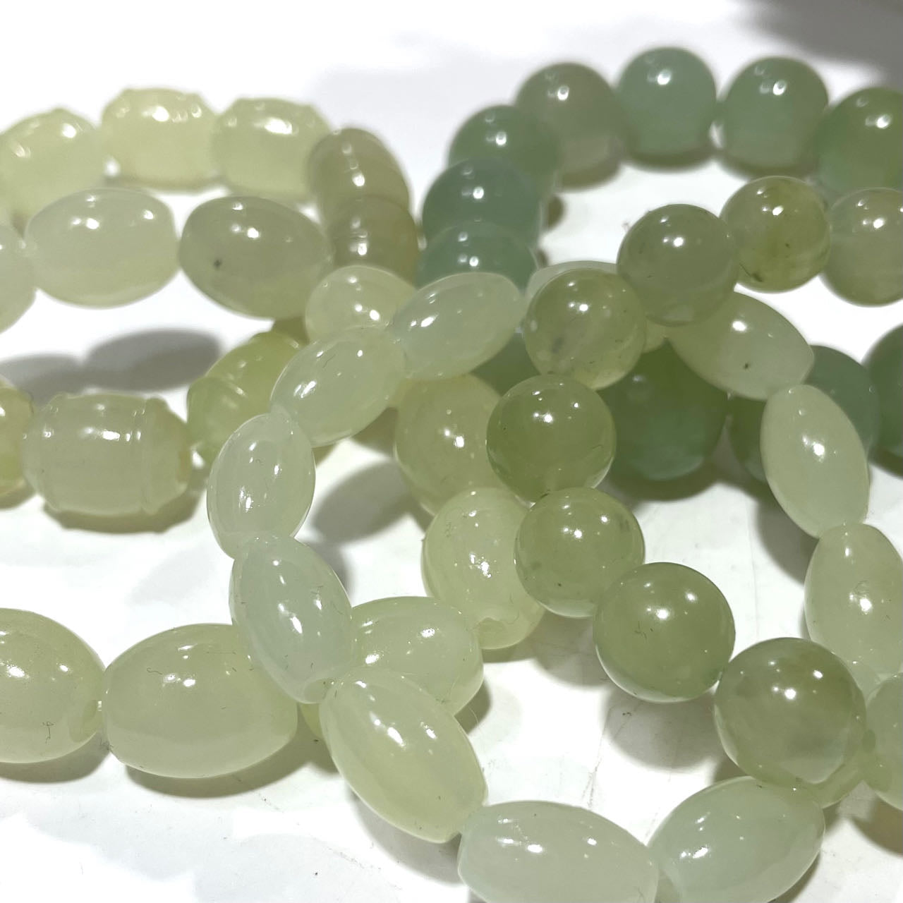 Afghanistan White Jade Bracelets 10mm 12mm 14mm 16mm Round Oval Natural Crystals Healing Stones Crystal Jewelry Shop Pretty Crystals From IG Crystal