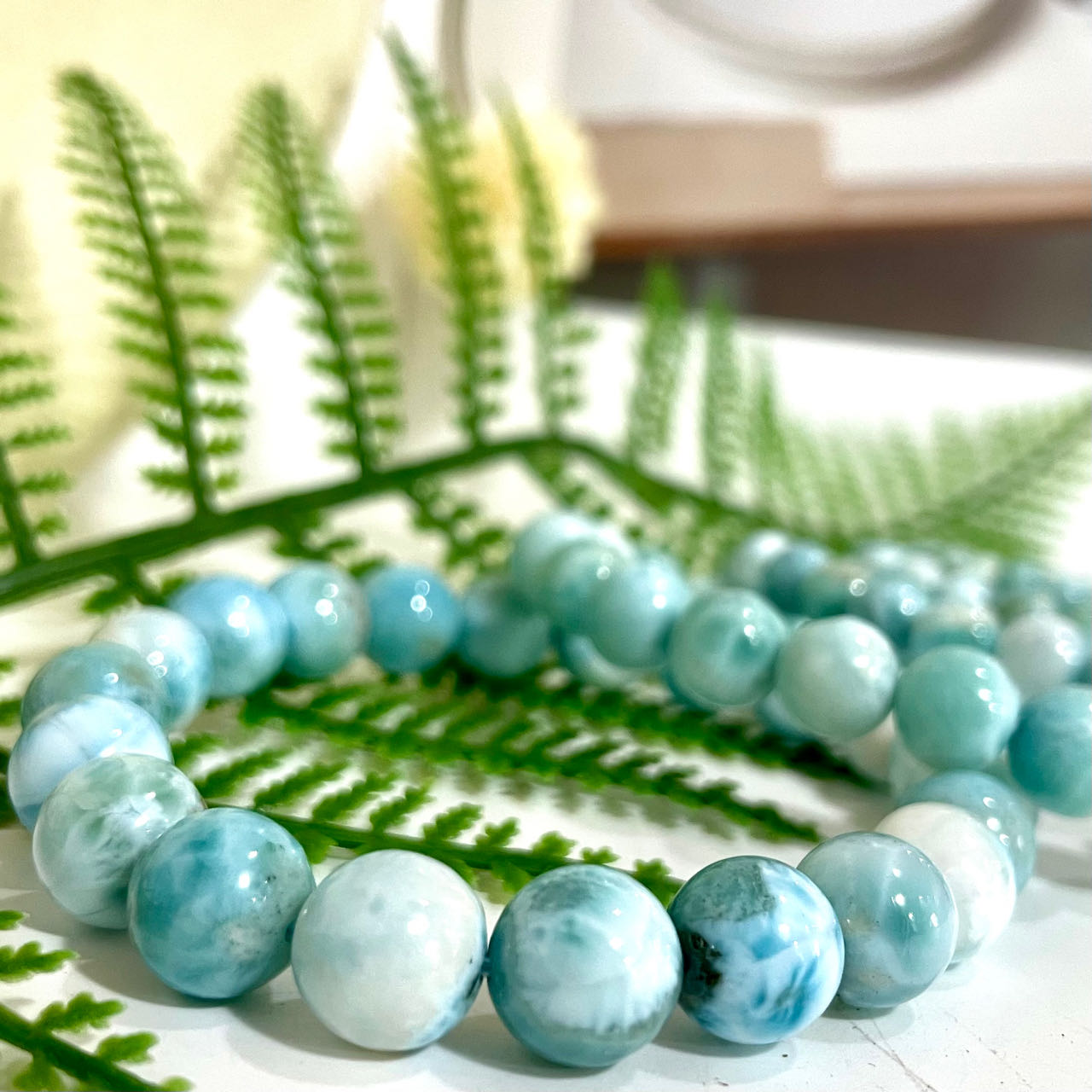 Larimar Bracelet 6mm 7mm 8mm 9mm 10mm Energy Healing Crystals Jewelry for Women DIY Bracelet From IG Crystal