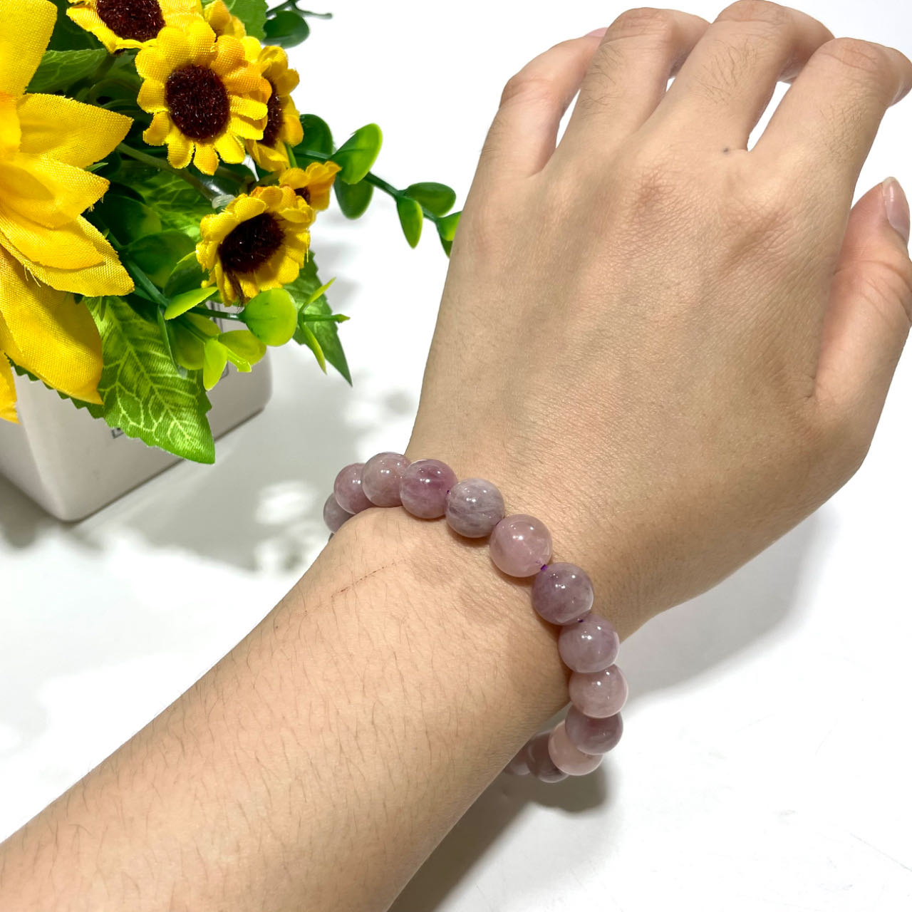 3 Counts Lavender Purple Pink Crystal Bracelet 8~13mm Energy Healing Crystals Jewelry for Women DIY Bracelet From IG Crystal