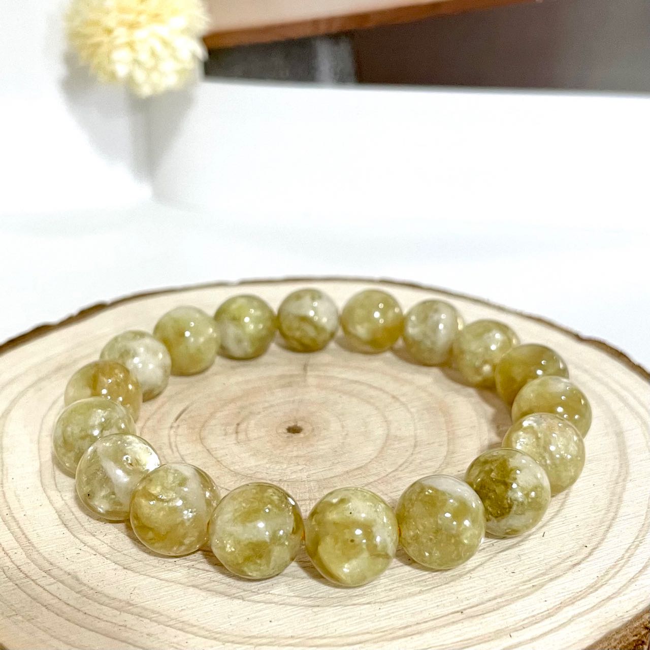 Golden Mica Bracelet 9~12mm Energy Healing Crystals Jewelry for Women DIY Bracelet From IG Crystal