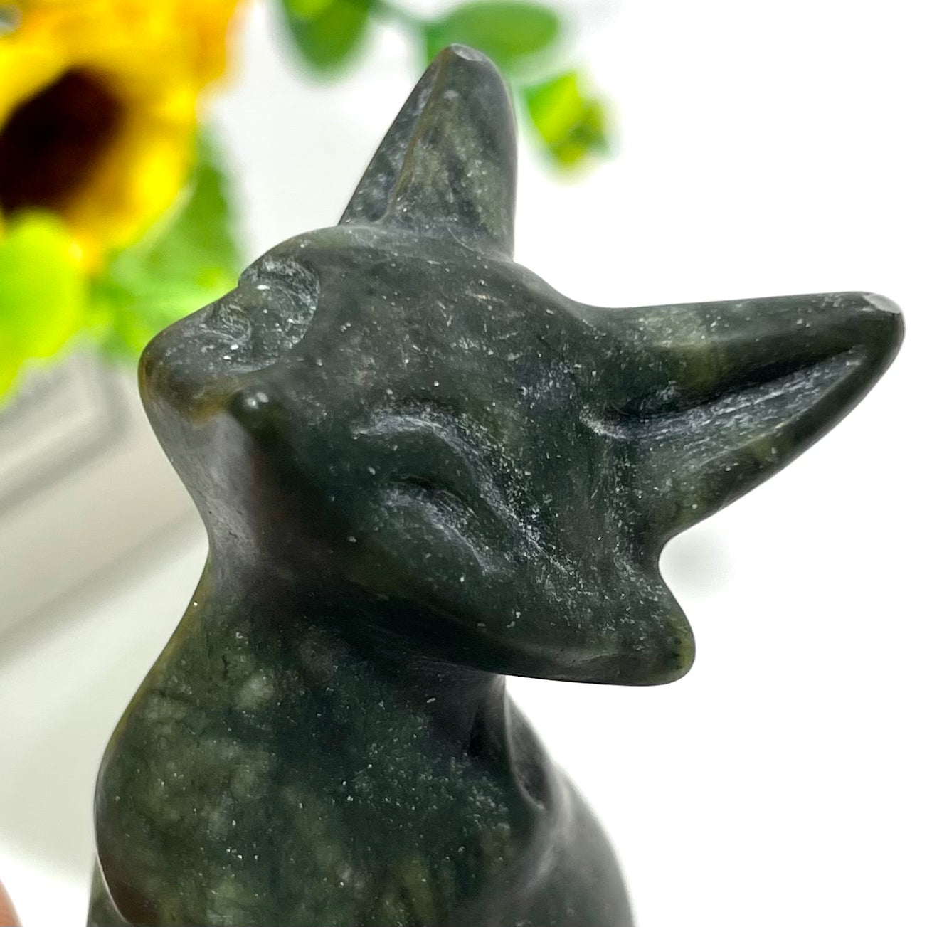3 Counts Different Materials Fox Crystal Carving Healing Stones Natural Stone Chakra Balancing Reiki Home Office Decor From IG Crystal