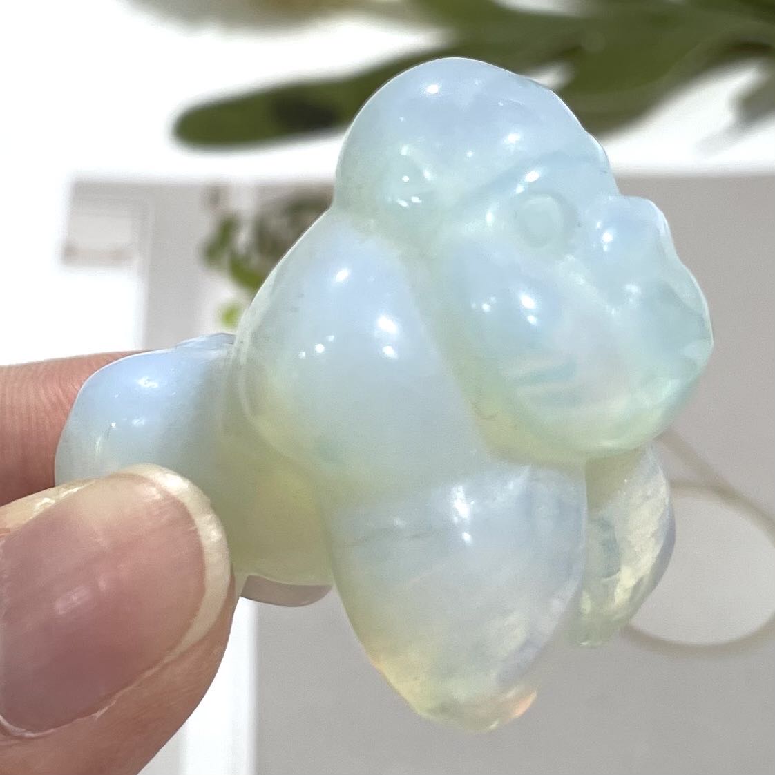5 Counts Different Materials Small Orangutan Crystal Clear Quartz Rose Quartz Green Aventurine Yooperlite Black Obsidian Red Que Sera Healing Crystal Home Decoration From IG Crystal