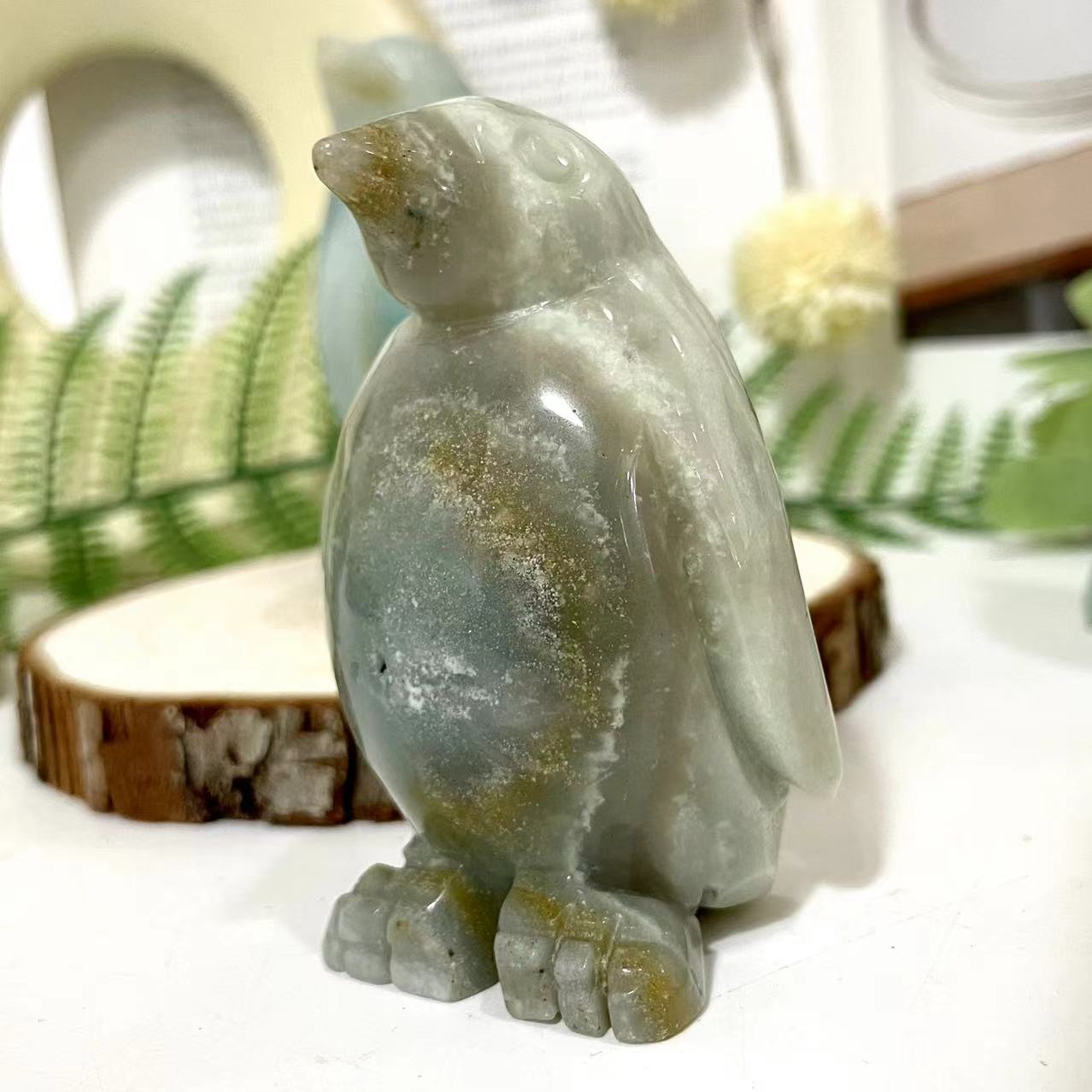 Carribean Calcit Animals Crystal Elephant Penguin Bear Healing Stone Stochastic 1PCS From IG Crystal