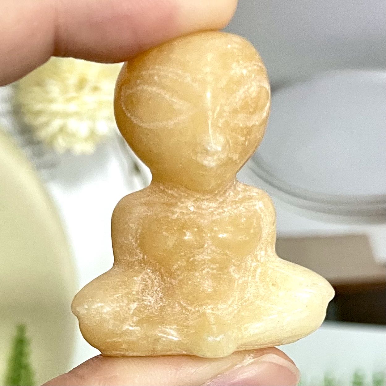 Different Maerail High Quality Natural Ultraman Buddha Crystals 3 Counts Healing Stone Home decoration From IG Crystal