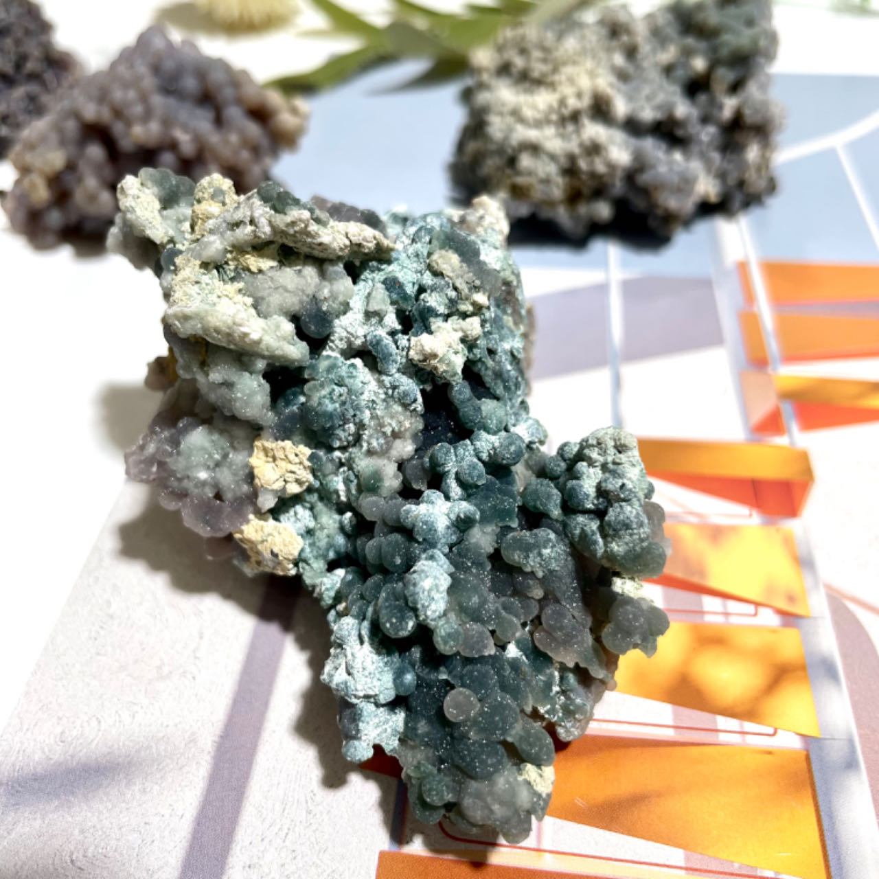 Minerals Stones Natural Grape-axhat Copper Stones and Crystals Crystals Quartz-edelsteine Crystal Stones Decoration From IG Crystal