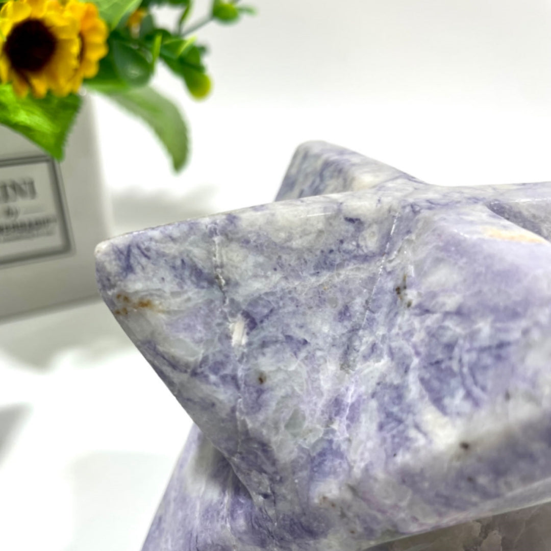 1 Count 80~85MM Big Merkaba Star Crystal Rose Quartz Sodalite Healing Crystal Gem Reiki Healing Home Decor Crystal Jewelry Shop Pretty Crystals From IG Crystal