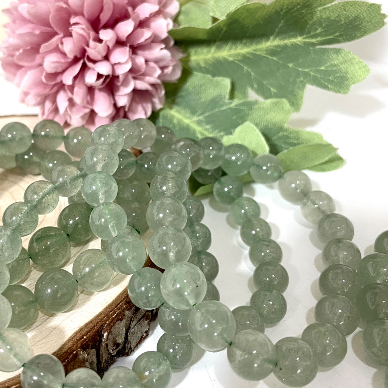 Green Strawberry Quartz 9~11mm Energy Healing Crystals Jewelry for Women DIY Bracelet From IG Crystal