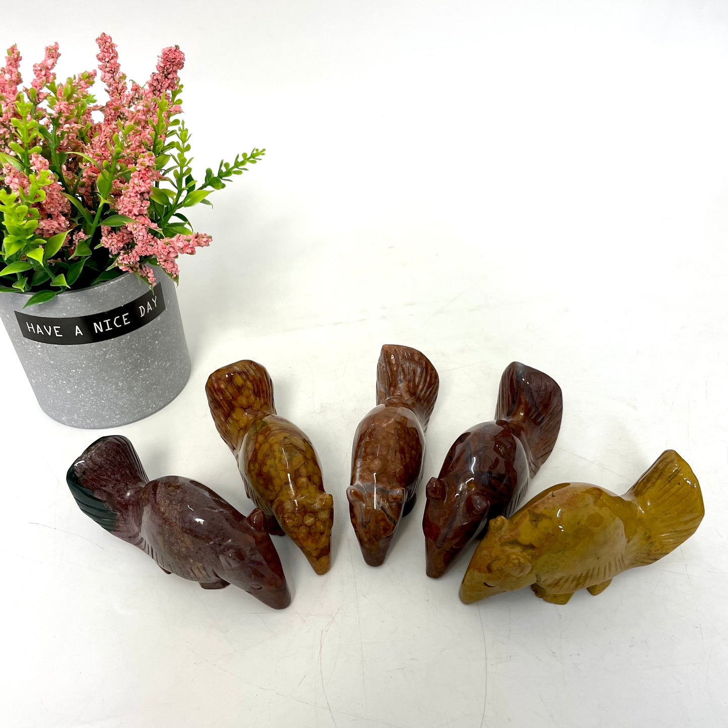 1 Count Ocean Jasper Tapir Crystal Carving Healing Stones Natural Stone Chakra Balancing Reiki Home Office Decor From IG Crystal
