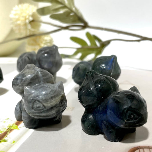 3 Counts Labradorite Bulbasaur Crystal Pokemon Healing Crystal Home Decoration From IG Crystal