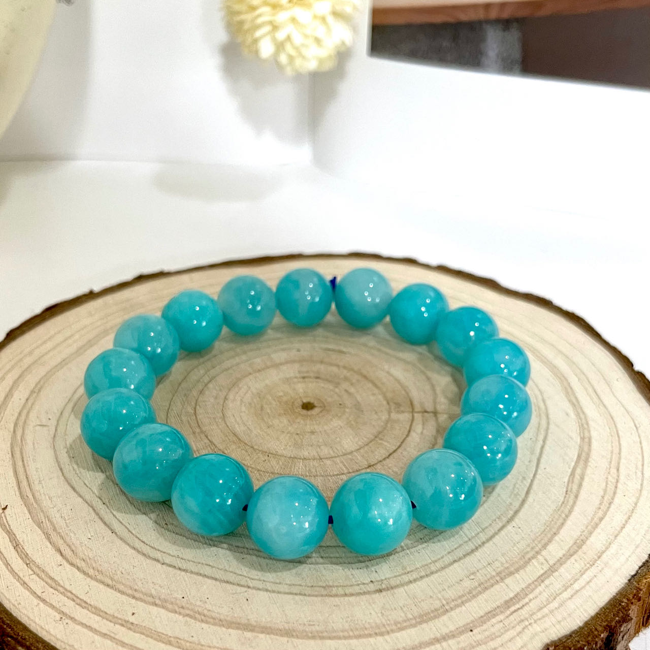 Amazonite Bracelet 8~13mm Energy Healing Crystals Jewelry for Women DIY Bracelet From IG Crystal