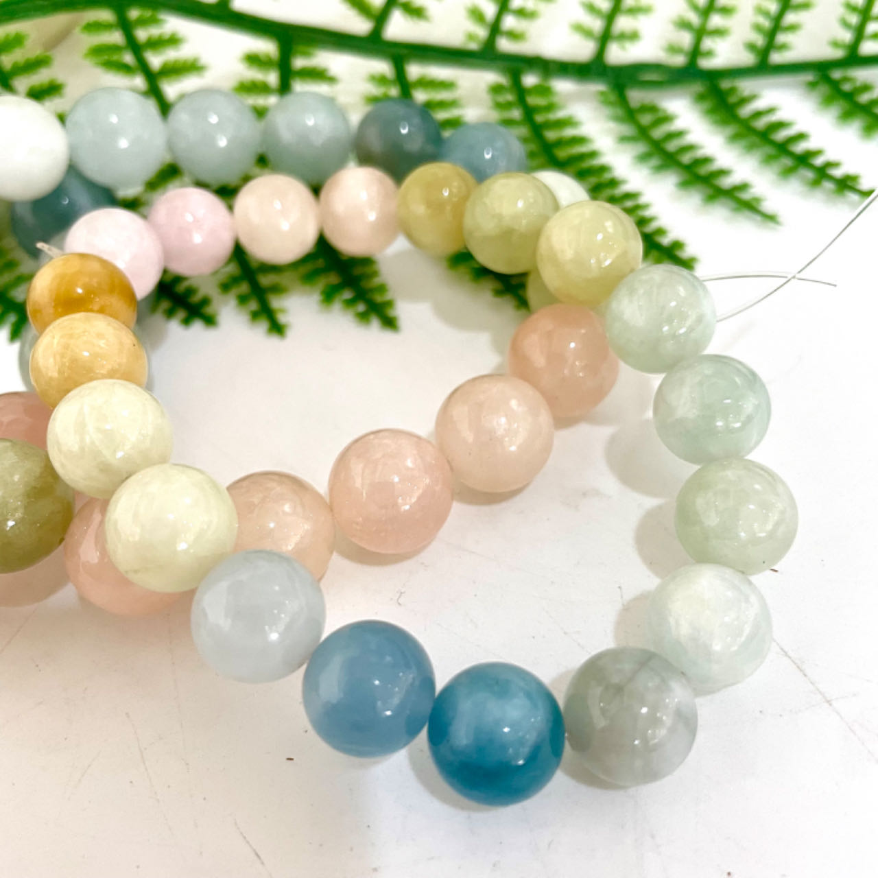 Morganite Bracelet 10mm 12mm 14mm Energy Healing Crystals Jewelry for Women DIY Bracelet From IG Crystal