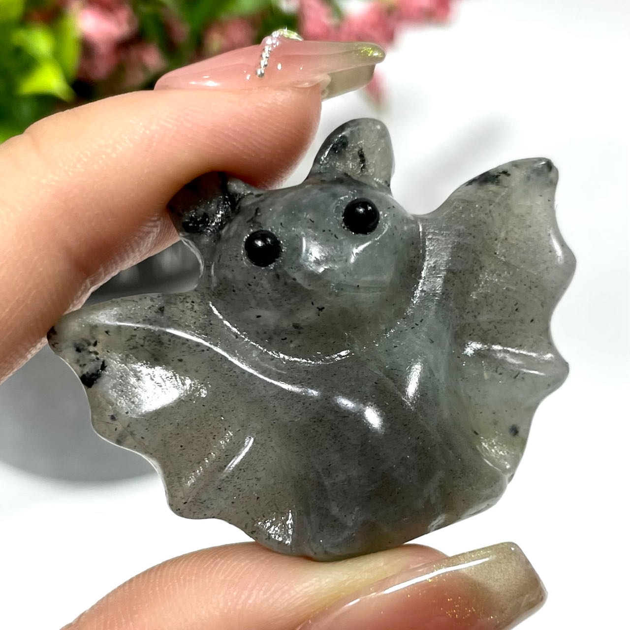 5 Counts Various Materials Halloween Bat Crystal Carving Healing Crystal Gem Reiki Healing Home Decor Crystal Jewelry Shop Pretty Crystals From IG Crystal