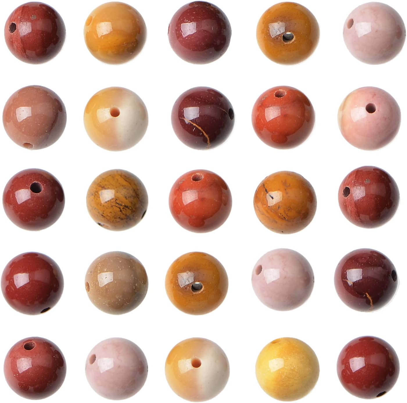 DIY 8mm 100 Counts Beads With Spacer Needle Black Onyx Agate Lepidolite Prehnite Lemon Jade Turquoise Yellow Tiger Eye Rose Quartz Red Jasper Moss Agate Amethyst Black Obsidian Original Natural Stone Beads Gemstone Round Loose Beads From IG Crystal